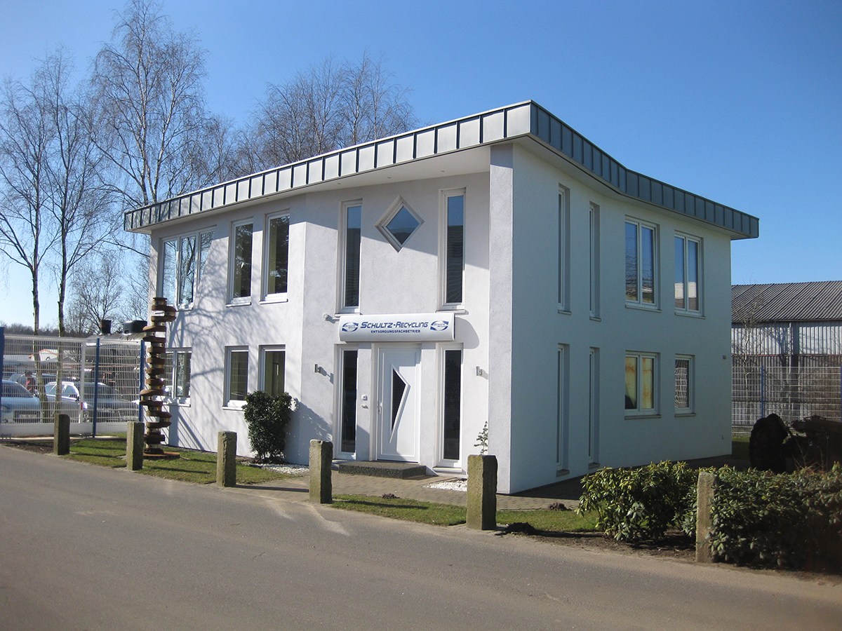 Bürogebäude der Firma Schultz Recycling in Kropp